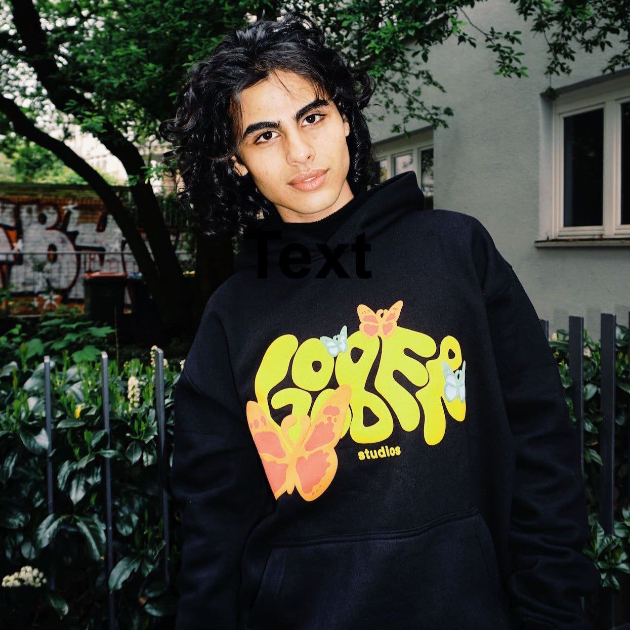 Goober - Black Butterfly Hoodie