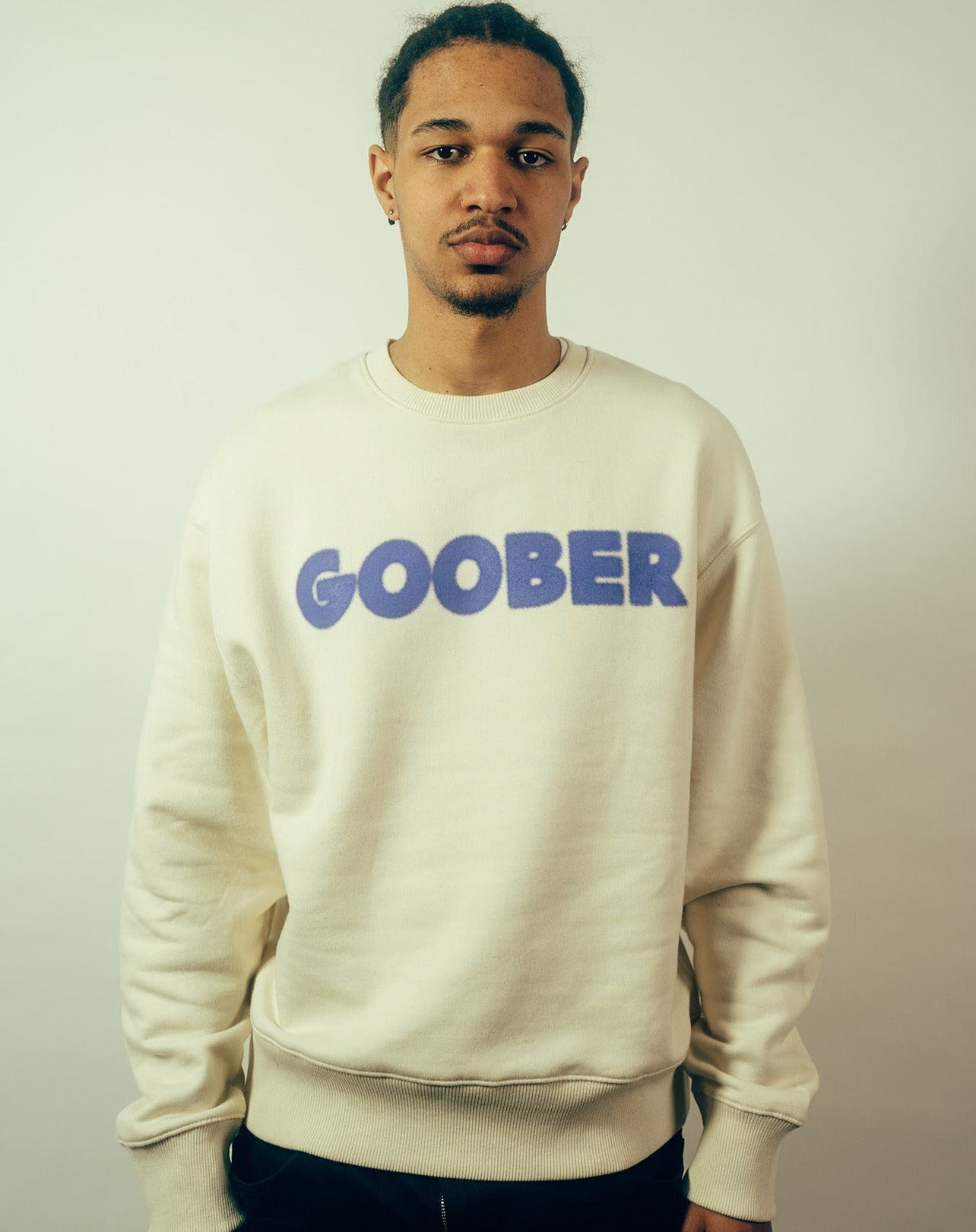 GOOBER PIXEL SWEATER - NATURAL RAW